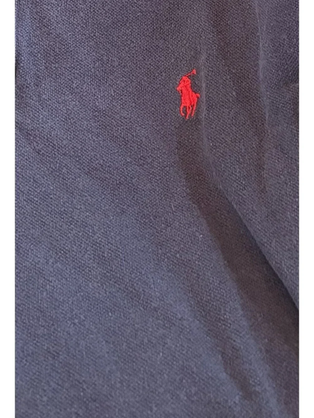 Vintage Polo By Ralph Lauren Navy Polo Sz L 100% Cotton